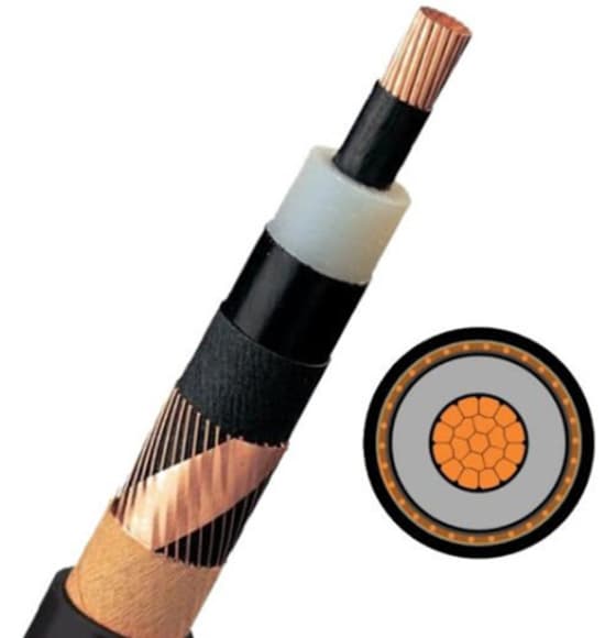 Medium voltage copper 90 ° C xlpe 15 kV 133% N = 13 pvc.