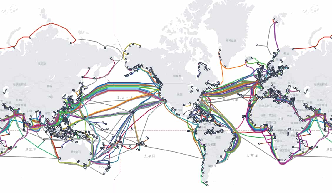 cable submarino mapa